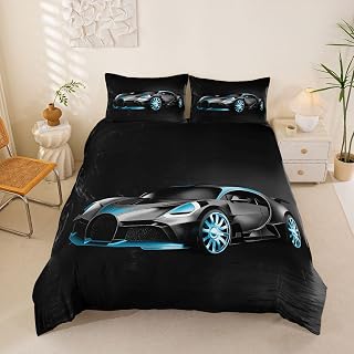 Feelyou Racing Car Extreme Bedding Set Teens Kids Boys Men Full Speed