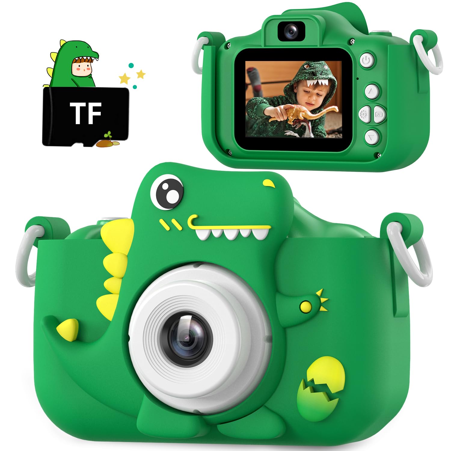 Upgrade Kids Camera,Christmas Birthday Gifts Toys for Ages 3‑12 | 1080P HD Selfi