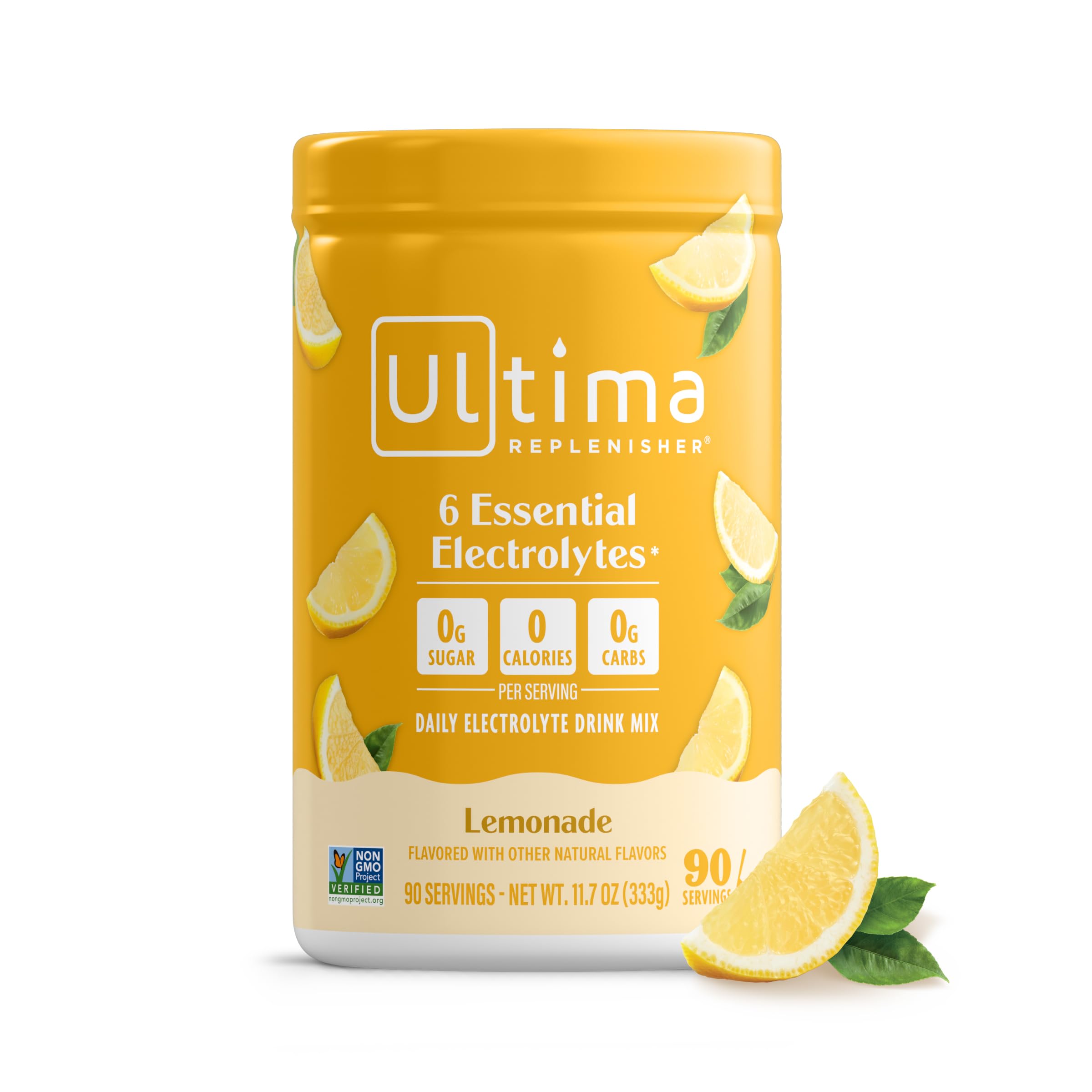 Ultima Replenisher Daily Electrolyte Powder Drink Mix, 90-Serving Canister | Zer
