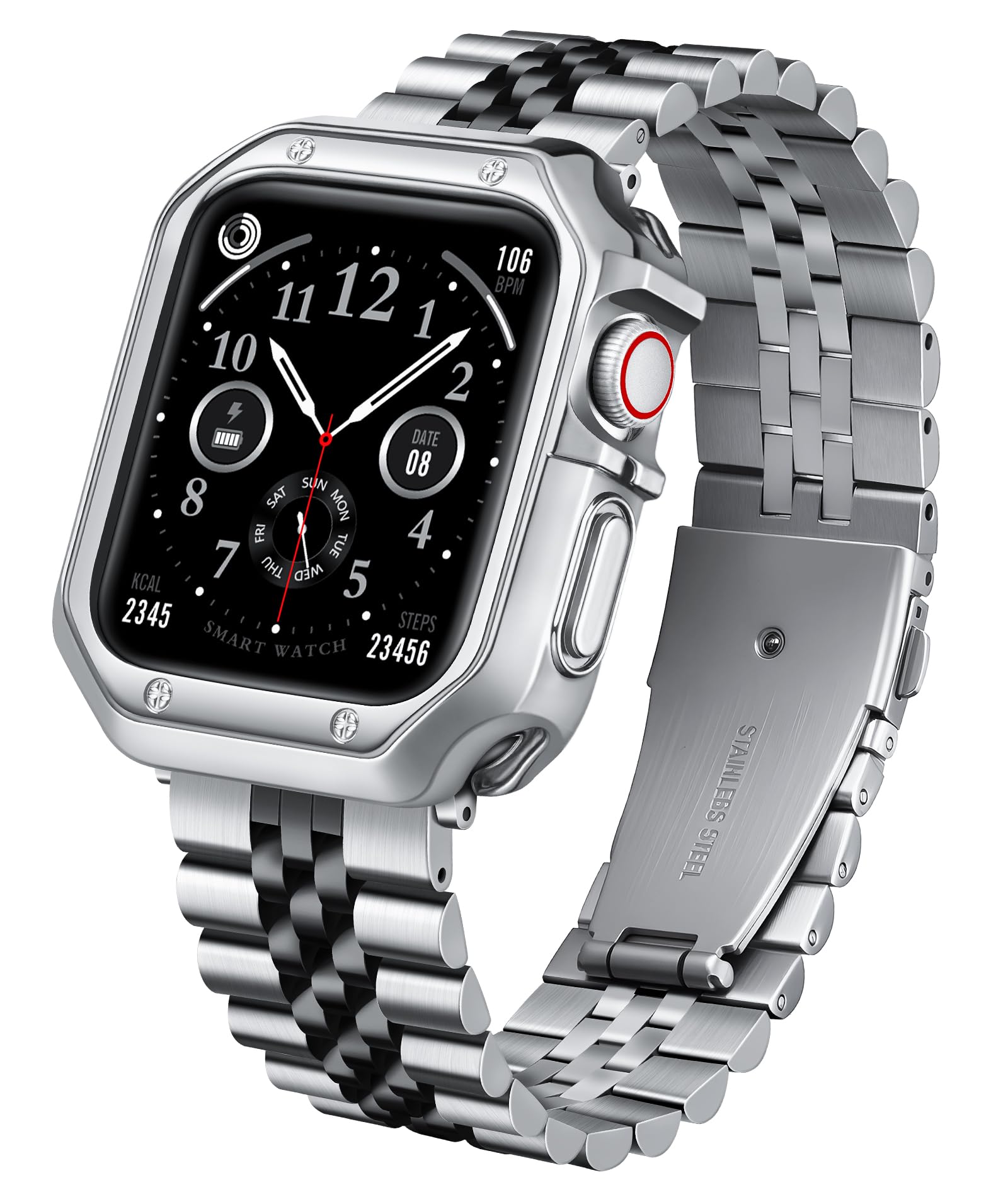 BINLUN Metal Band Compatible with Apple Watch 46mm 45mm 44mm 42mm 41mm 40mm 38mm