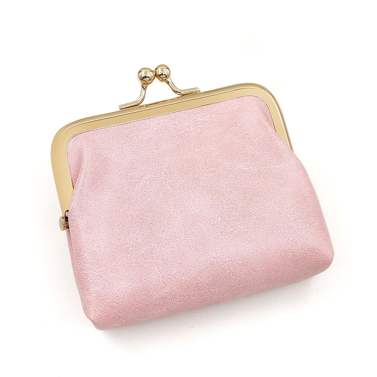 Retro Mini Portable Coin Purse for Women Small Coin Purse Oil Waxed Leather Rect
