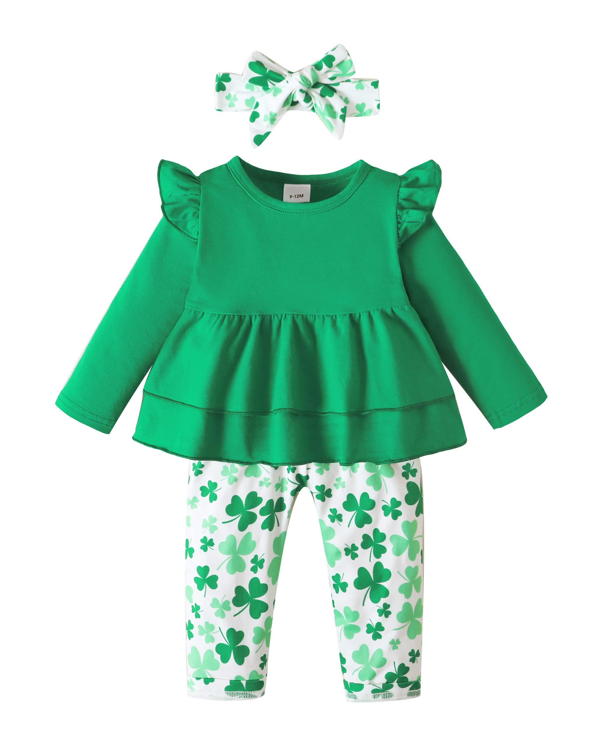 SODLON Toddler Baby Girl Clothes Outfits Clothing Infant Ruffle Top Pants Cute W