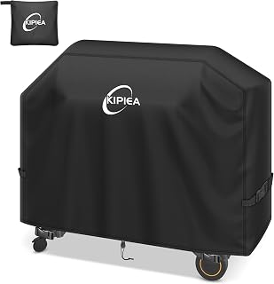 Kipiea Heavy Duty BBQ Cover for Traeger Timberline 1300, 500D Oxford Fabric Waterproof Wood Pellet Smoker Cover & Windproof Buckles, Outdoor Barbecue Covers Anti-UV, No Tear, No Fading