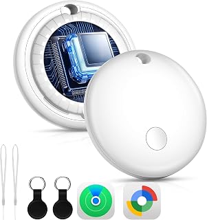 Air Tracker Tag-2 Pack for Android/iOS - [Apple MFi Certified] | Bluetooth Air Smart Tags Works with Apple Find My/Find Hub APP, Key Finders, Item Locator for Keys, Bags, Suitcases, Luggage