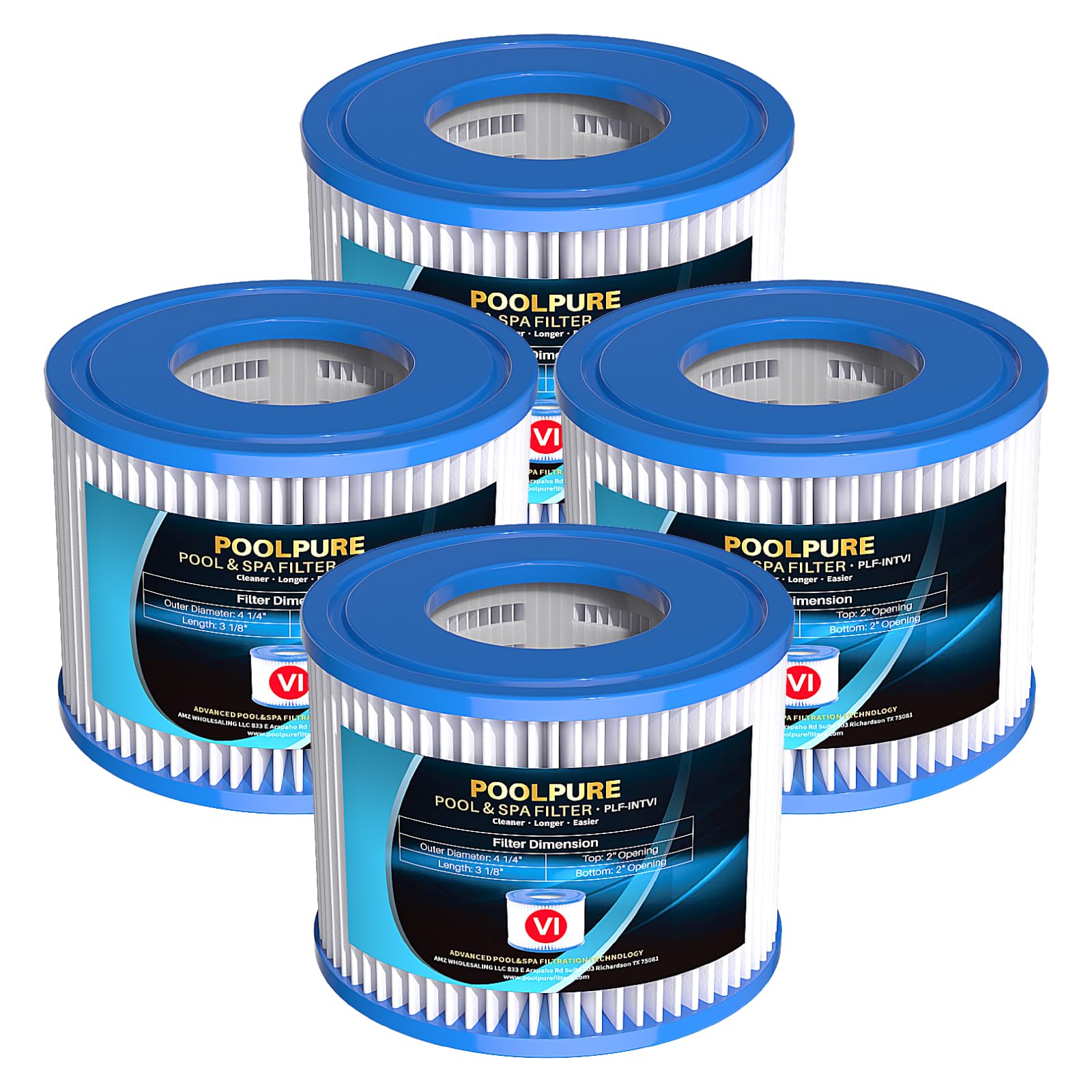 Type VI Hot Tub Filter Cartridge Replaces Coleman SaluSpa Hot Tub Filters | Repl