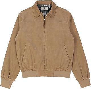 ZENTHACE Womens Corduroy Jacket with Flannel Lining Casual Vintage Zipper Coat 100% Cotton