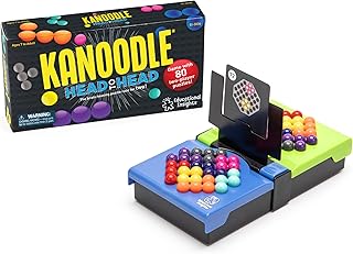 Educational Insights Kanoodle Head-to-Head - 3D Brain Teaser Puzzles for Kids, Teens & Adults, Challenging 2-Player Mind Games, Travel Game, Logic Puzzle Games & Gifts for Ages 7+