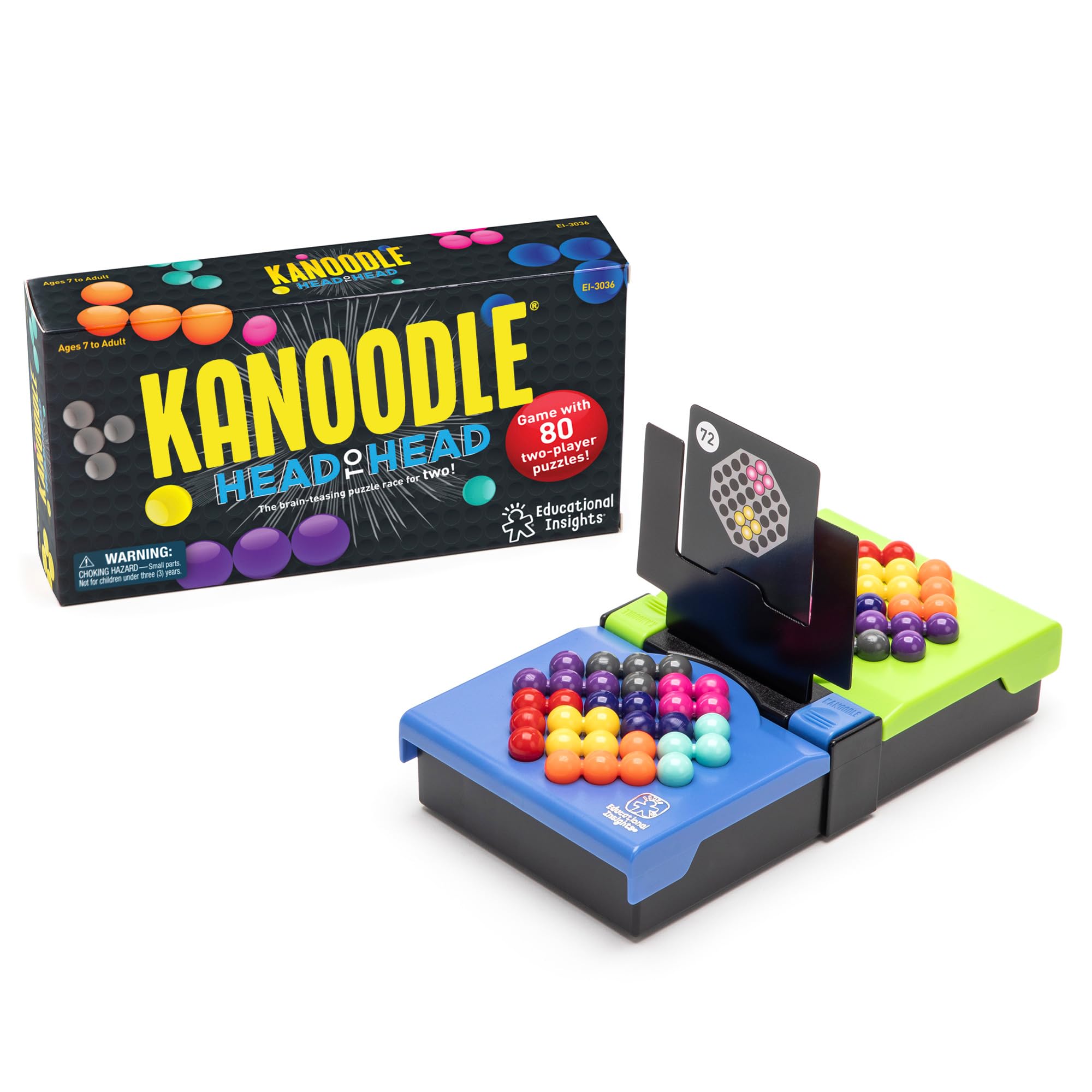 Educational Insights Kanoodle Head-to-Head - 3D Brain Teaser Puzzles for Kids, T