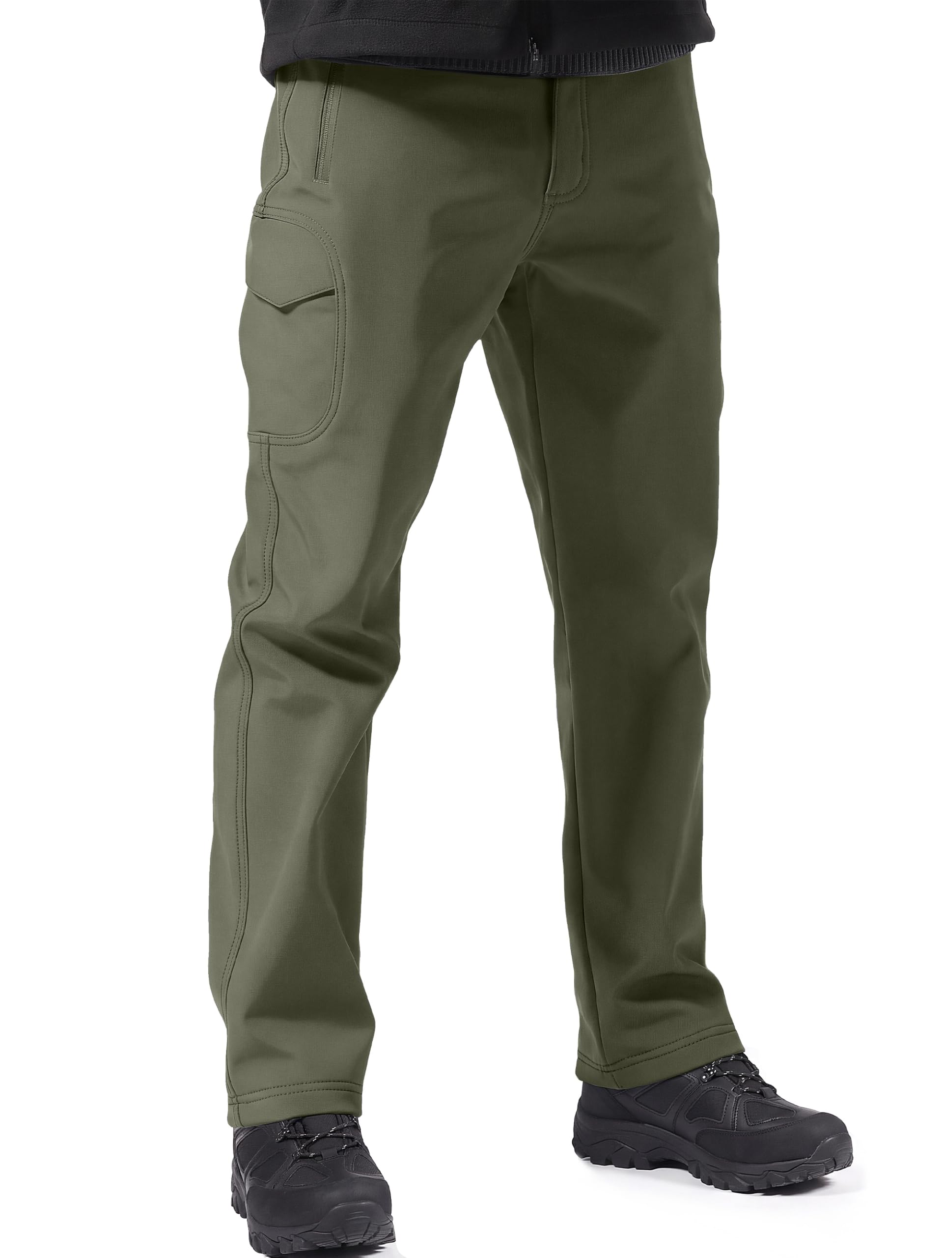 FREE SOLDIER Men's Waterproof Ski Pants Winter Hunting Outdoor Windproof Thermal