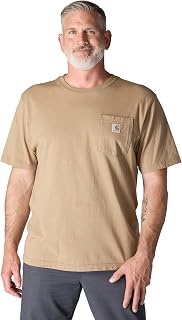 Visit the Carhartt Store Work Wear Pocket Short-Sleeve Work T-Shirt for Men - Grey - XL