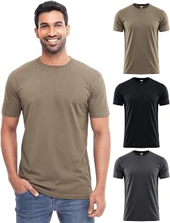Mens T-Shirts 100% Cotton Crew Neck Shirt Gifts for Men