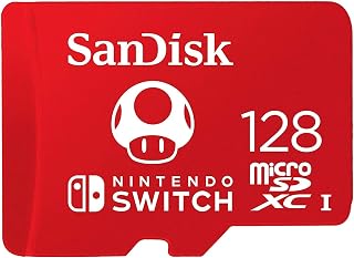 SanDisk 128GB MicroSDXC Nintendo Switch Memory Card SDSQXAO-128G Bundle | with (1) GoRAM Card Reader – for Switch & Lite Systems