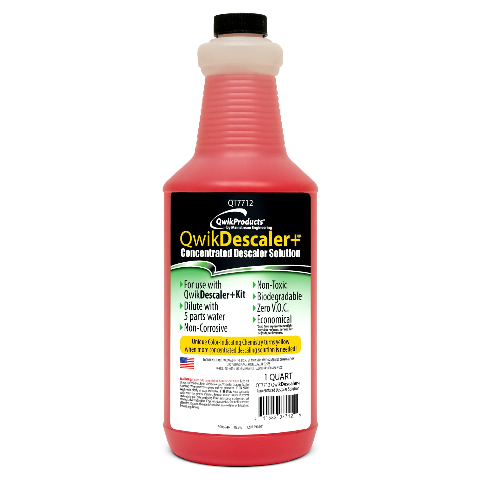 QwikDescaler+ Concentrated Tankless Water Heater Descaler Solution (1 Qt) | Desc
