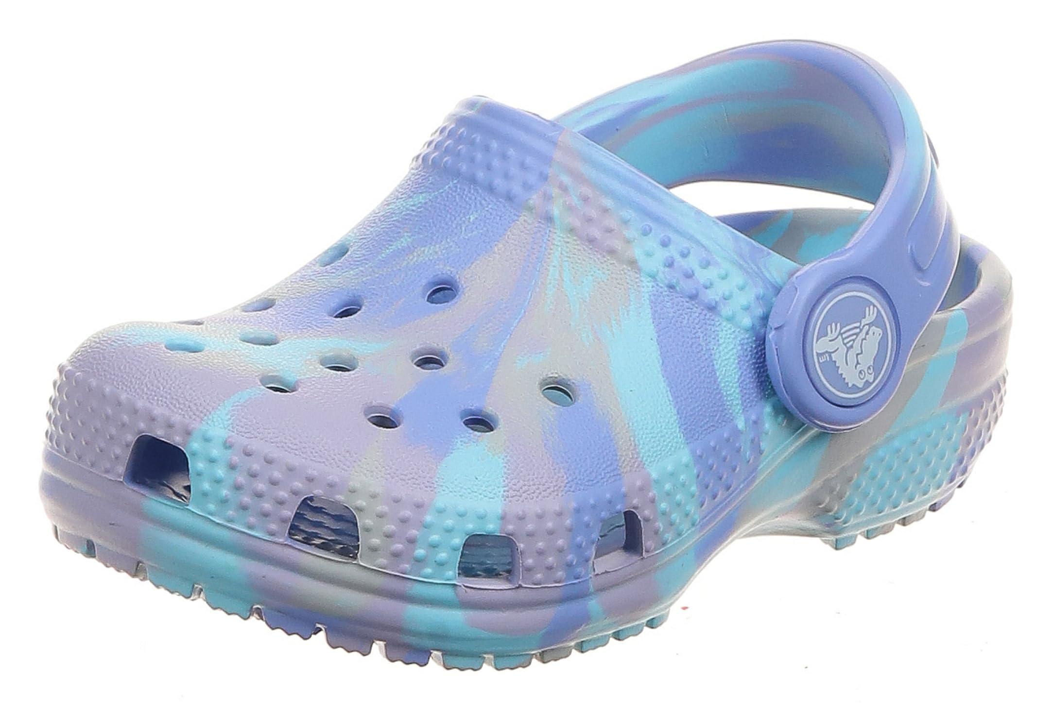 Crocs Zuecos clásicos unisex para niños, color negro