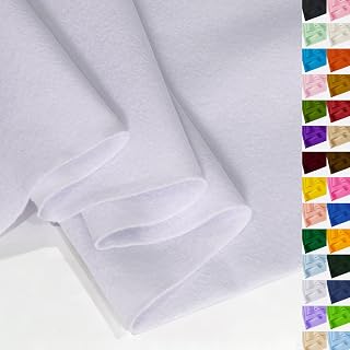 White Felt Fabric 36" X 36"(1 Square Yard) 1.6mm Thick Soft Felt Sheet | Durable Flexible Craft Nonwoven Felt by The Yard for Sewing DIY Art Projects Decoration Festival Costume