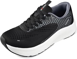 JACKSHIBO Mens Wide Toe Shoes with Arch Support Zero