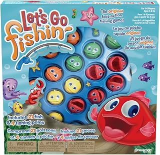 Pressman Let's Go Fishin' Trilingual - Original Fast-Action Fishing Game!