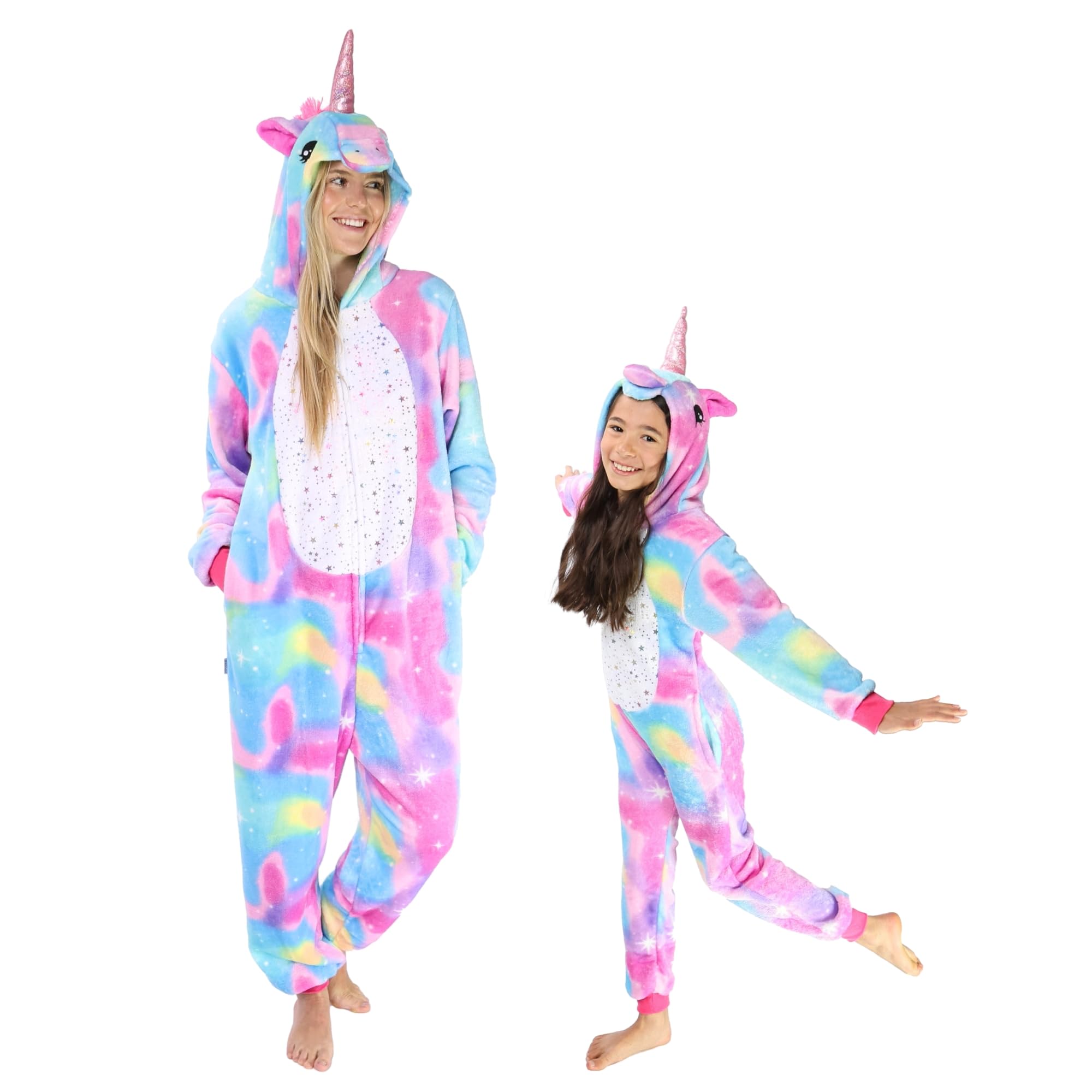 Funziez! Slim Fit Adult Onesie - Animal Costume - Plush Unisex Halloween One Pie