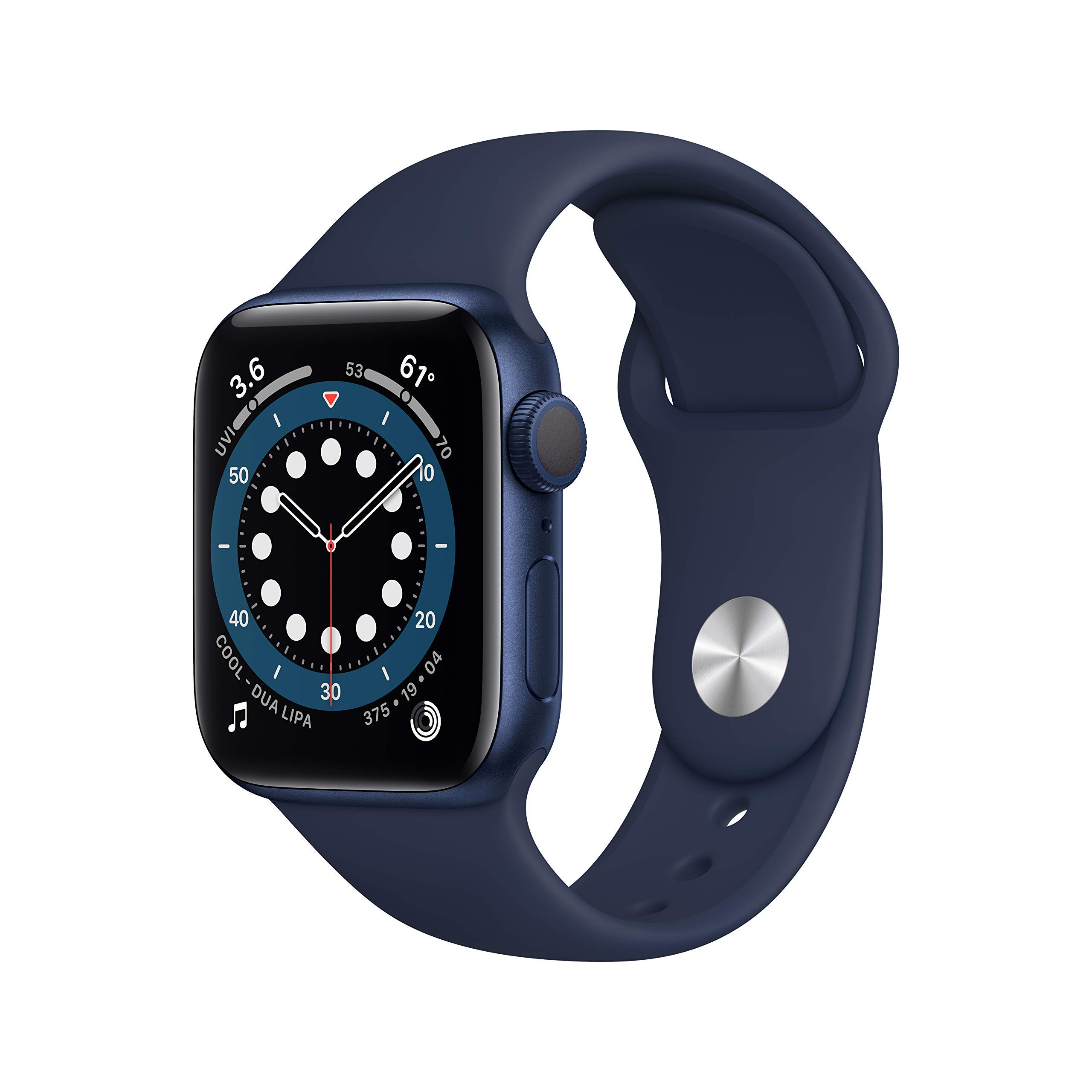 Apple Watch Series 6 (GPS, 40mm) - Blue Aluminum Case with Deep Navy Sport Band 
