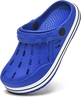Cubufly Scarpe da giardino per bambini Ragazzi Ragazze Glitter Stripe Band Zoccoli Bambino Slip On Sandali Acqua Bambini Spiaggia Piscina Slipper