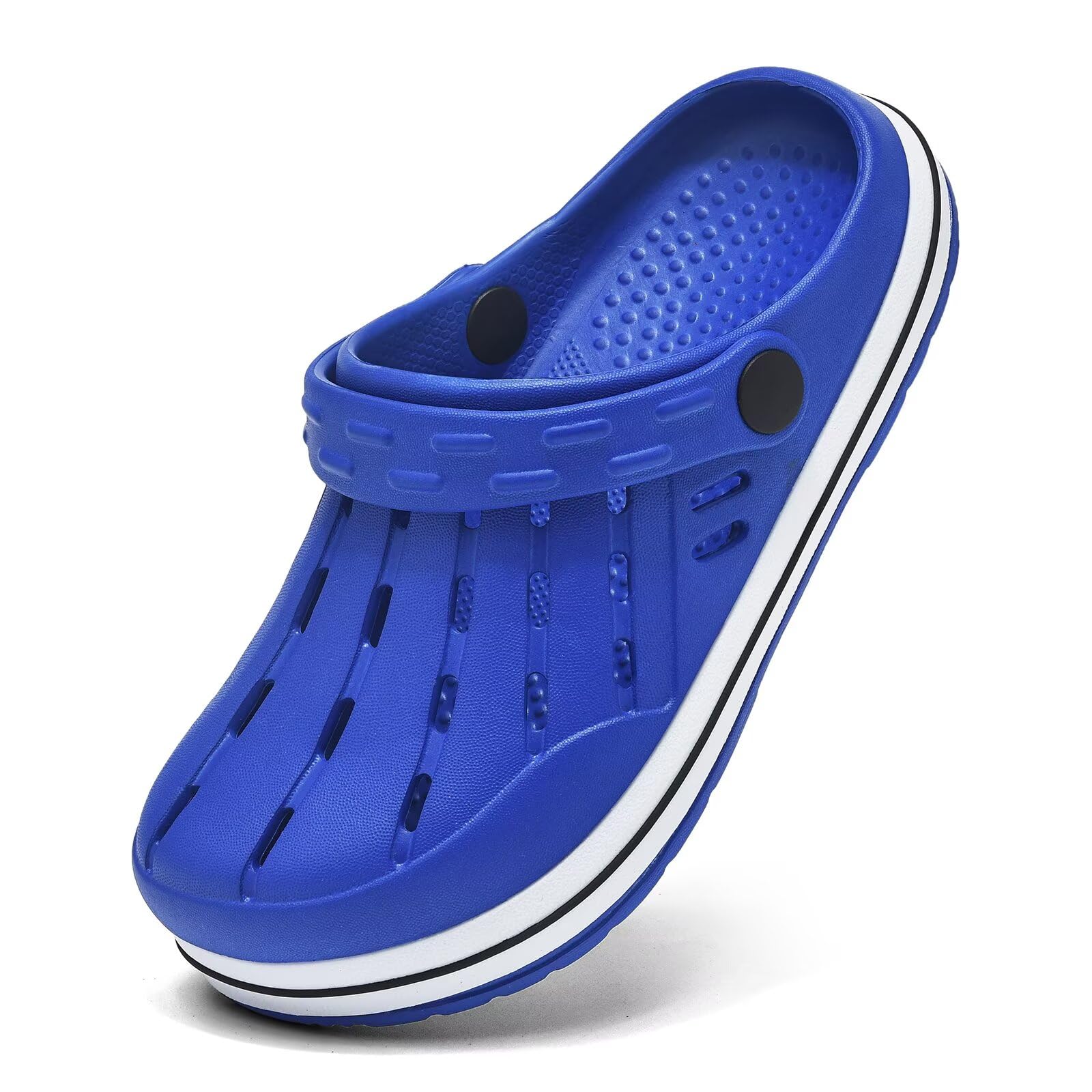 Cubufly Scarpe da giardino per bambini Ragazzi Ragazze Glitter Stripe Band Zocco