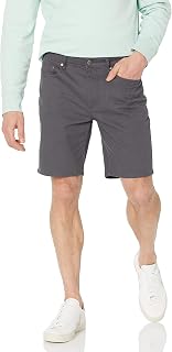 Amazon Essentials Men's 23 cm Inside Leg Length Stretch Cotton Shorts