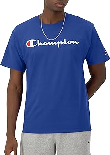 Champion Classic Jersey Script Men's Blackout T-Shirt, Surf The Web, L