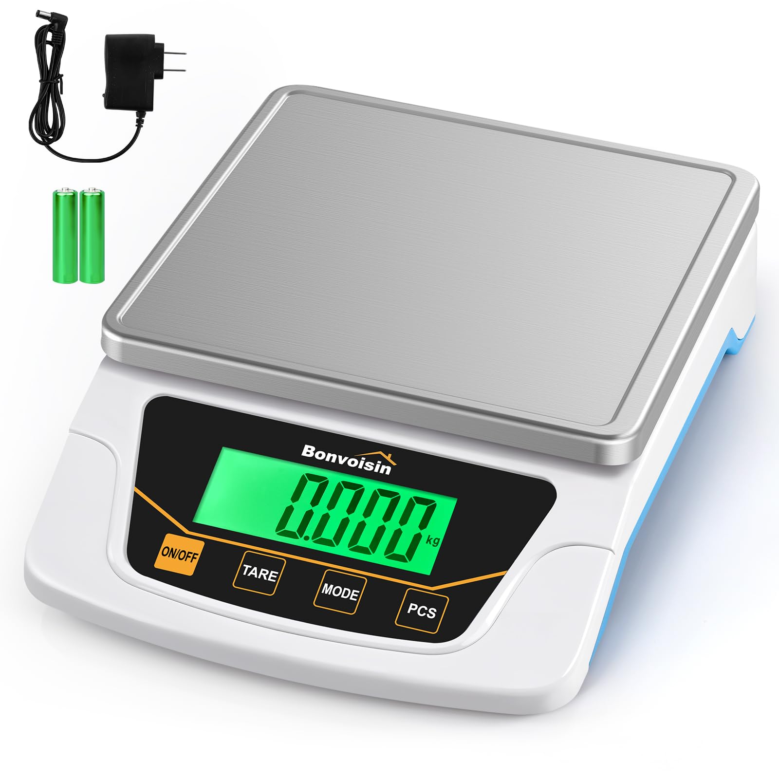 Bonvoisin Digital Gram Scale 6000g x 0.1g Lab Scale with 6 Units | Precision Bal