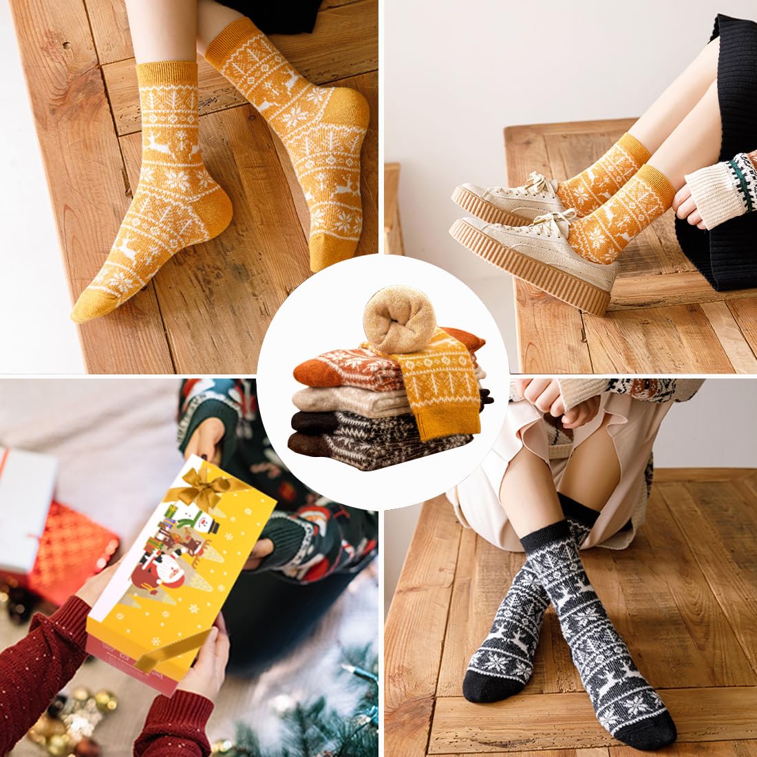 ICEIVY Comfy Fuzzy Warm Winter Cozy Socks Stocking Stuffers Gifts for Women