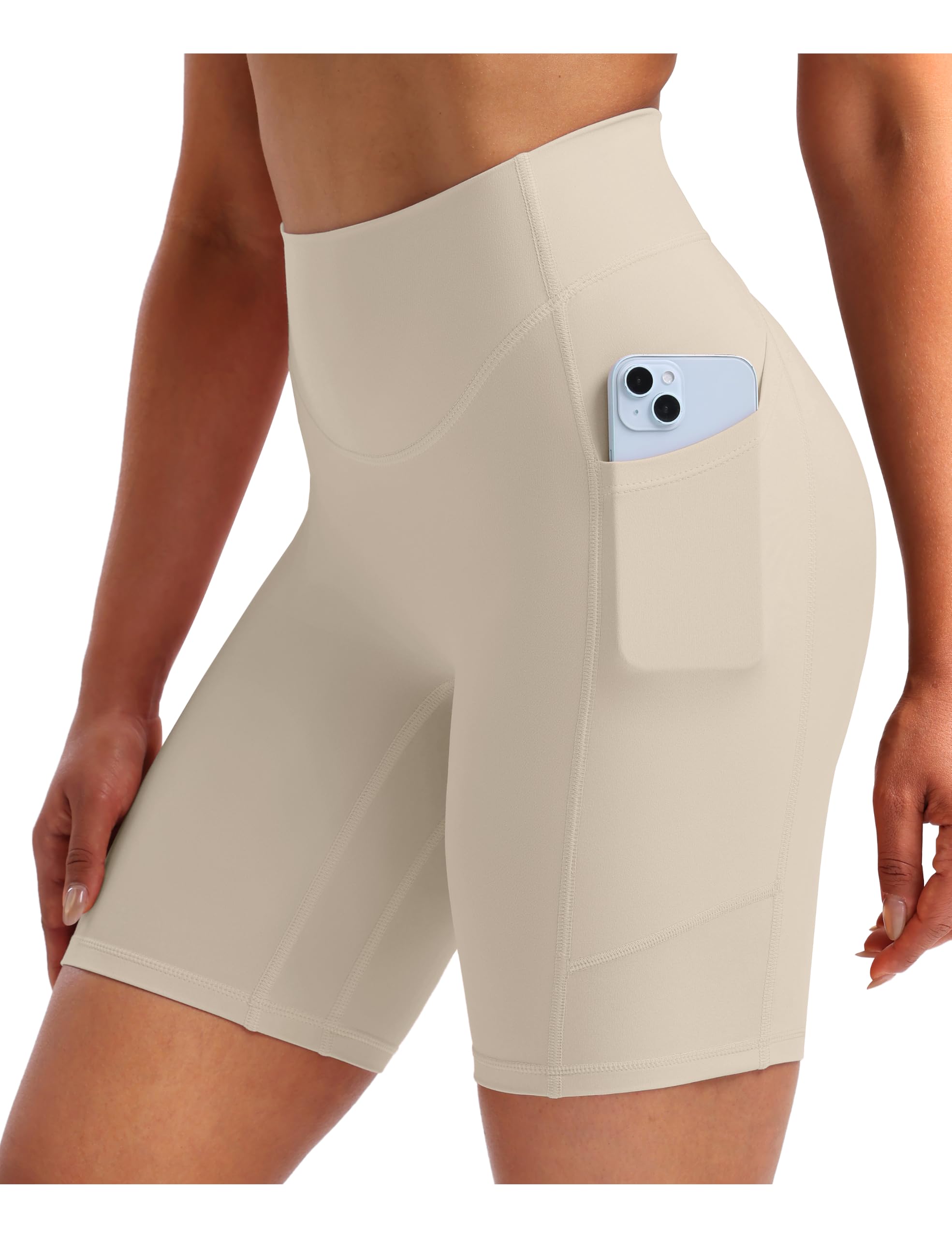 ENERBLOOM Biker Shorts Women with Pockets 4"/6"/8"/10" No Front Seam