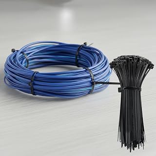 200 Cable Zip Ties - Multipurpose Nylon Cable Ties with Self-Locking Management Ties for Home Garden Office Workshop