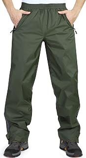 33,000ft Men's Waterproof Rain Pants Lightweight Hiking Pants Outdoor Windproof Hiking Camping Golf Pants