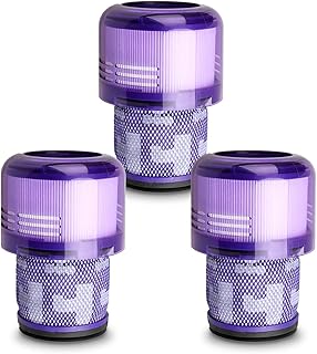 Lemige 3 Pack Vacuum Filters Replacement Parts Compatible with Dyson V11 Origin V11 Torque Drive V11 Animal V11 Complete V11 Extra V15 Detect V15s Detect Submarine Vacuums, Compare to Part 970013-02