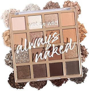 wet n wild Always Naked Palette, Nude Neutral Eye Makeup, Blendable, Warm And Cool Nude Pigments, Matte, Shimmer, Glitter, Creamy Smooth