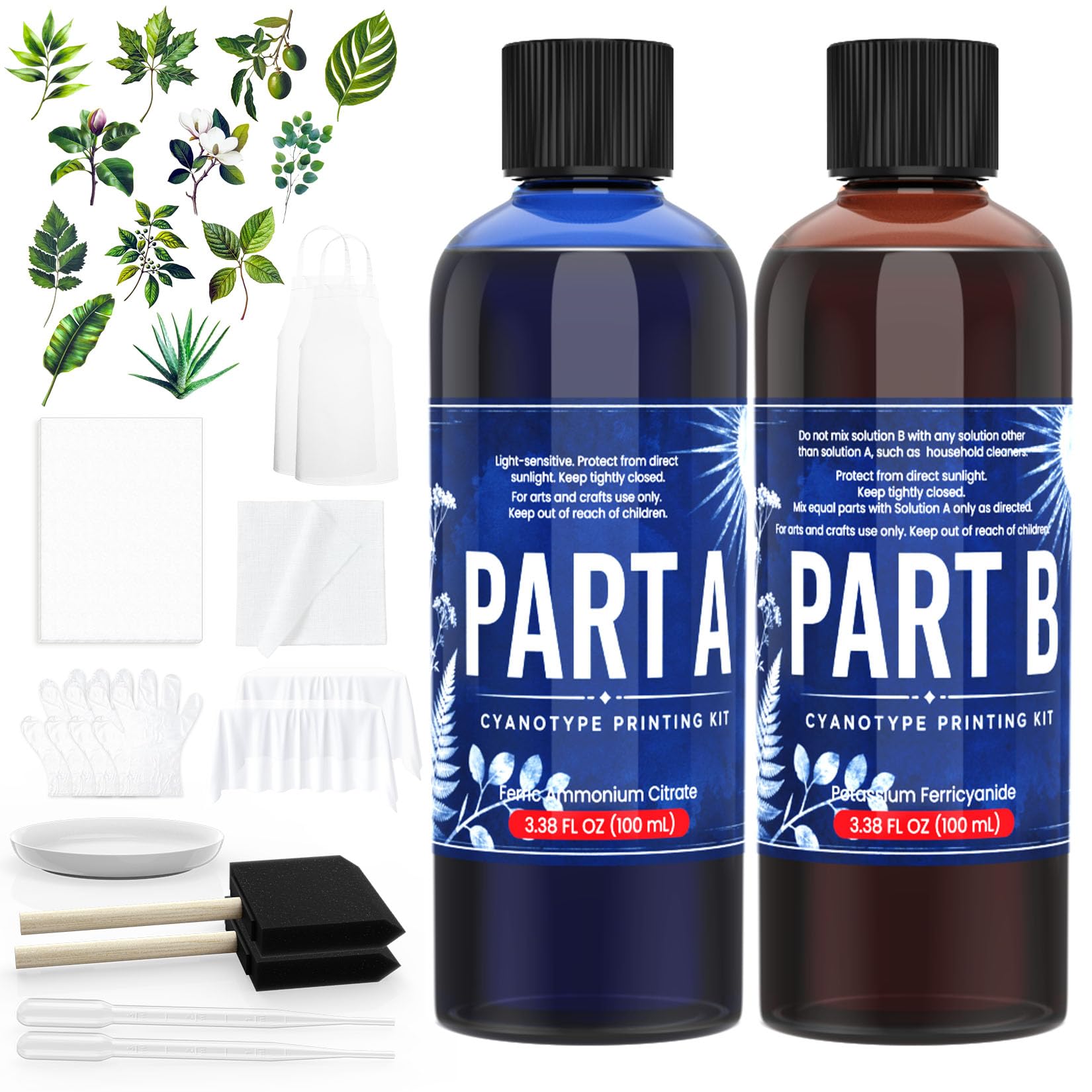 Cyanotype Kit, All in One 200ml Screen Printing Kit for Beginner | Cyanotype Kit