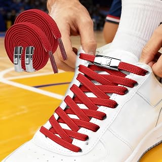 Elastic No Tie Shoelaces - Slip-on Polyester Shoelaces for Sneakers, Quick Lock Design, Perfect for Sports and Casual Shoes