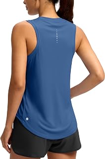 SANTINY Women's Racerback Athletic Shirt Training Tank Top