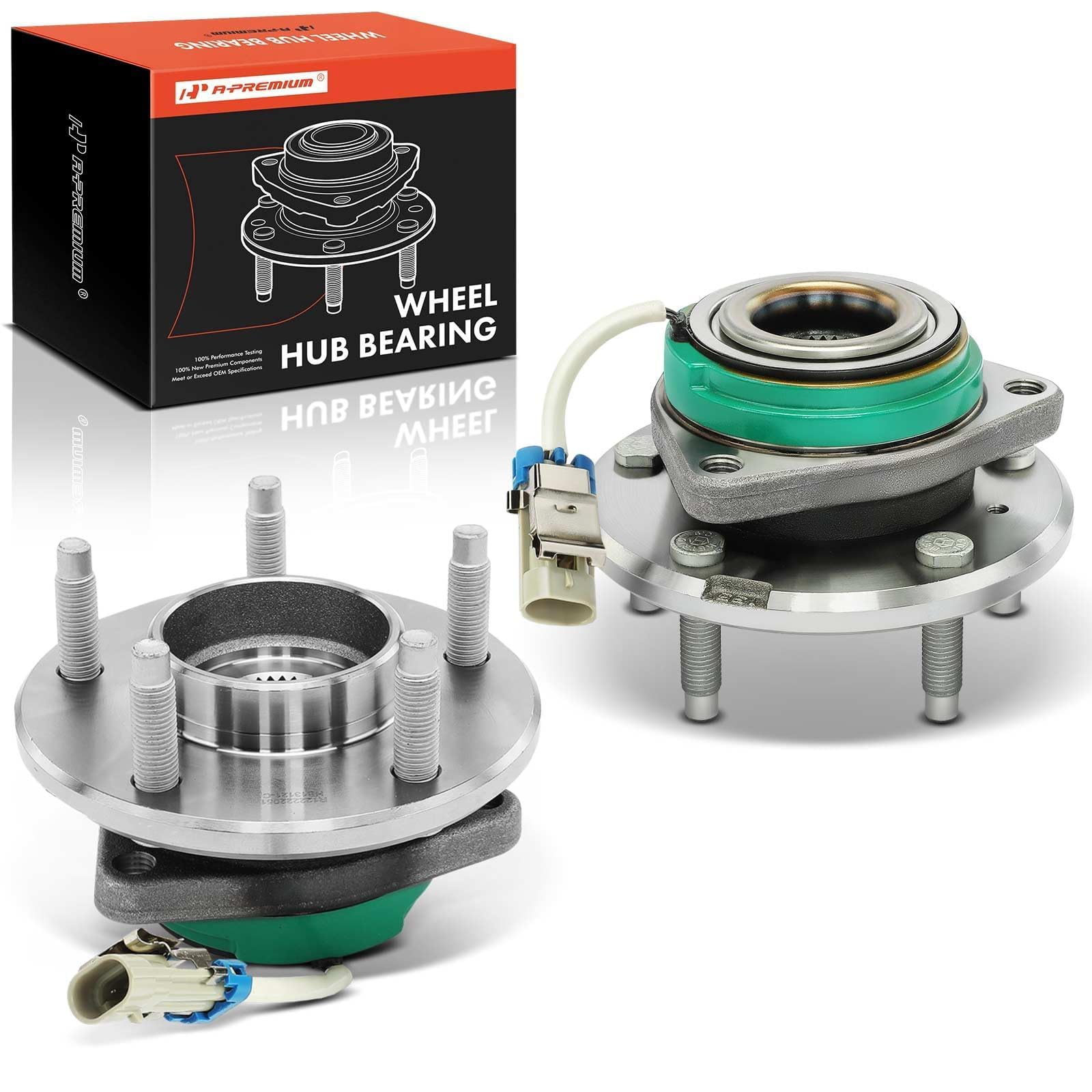 A-Premium 2 x Front Wheel Bearing Hub Assembly Compatible with Chevy, Buick | fo