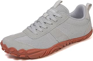 UBFEN Womens Barefoot Shoes Wide Toe Box Zero Drop Hiking Sneakers for Men