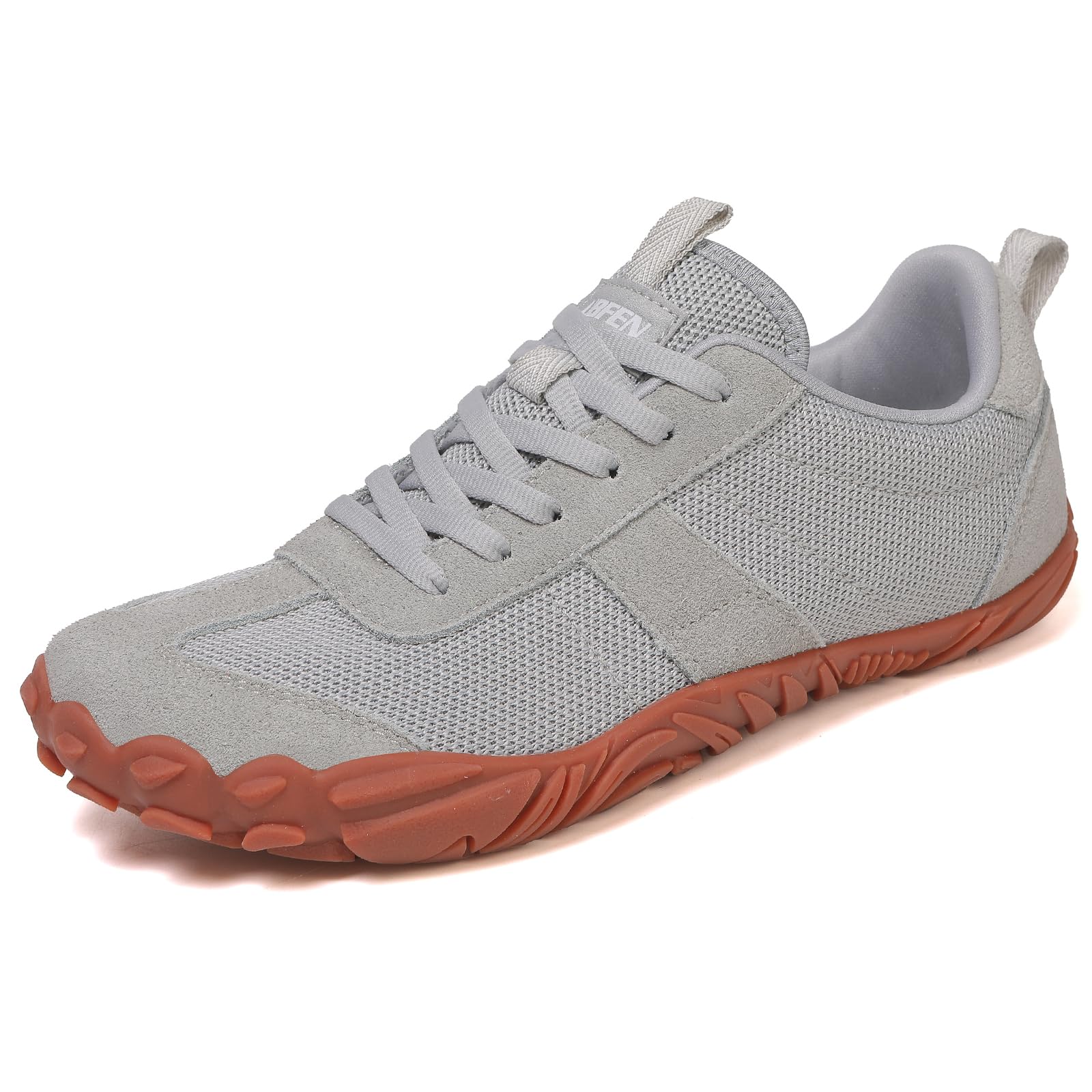 UBFEN Womens Barefoot Shoes Wide Toe Box Zero Drop Hiking Sneakers for Men