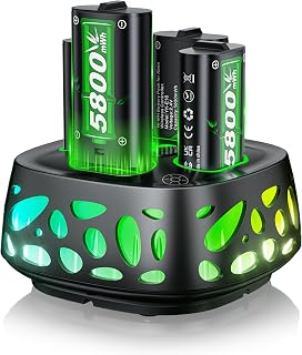 Xbox Controller Battery Pack,Rechargeable Battery Pack for Xbox One/Series X|S with 4 X 5800mWh Xbox Series X Controller Battery Pack