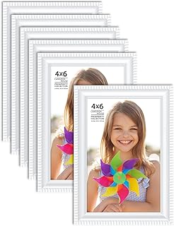 Langdons 4x6 Picture Frame Set for Wall Mounted or Table Top Display for Vertical or Horizontal Picture Frames Displays Prosperity Collection