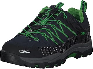 CMP Kids Rigel Low Trekking Shoes Wp, Unisex Hiking Shoes - Children and Teenagers, B.Blue-Gecko 51AK, EU 32 - UK 1