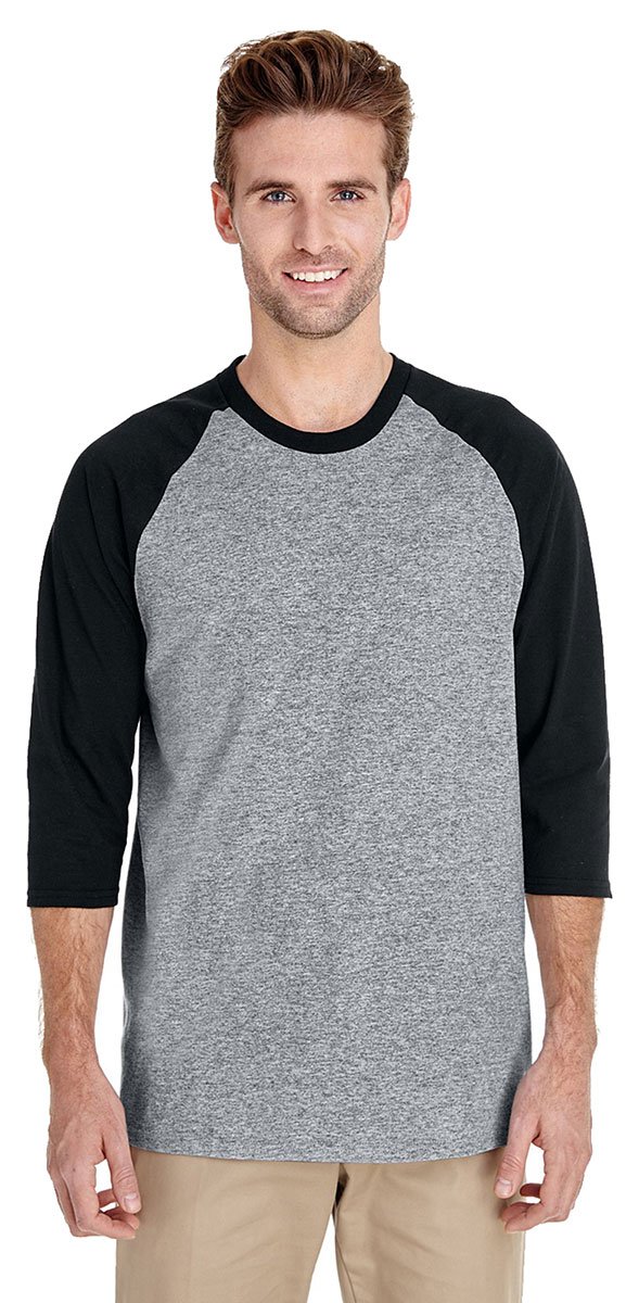 Gildan mens Heavy Cotton ¾-Sleeve Raglan (G570)