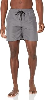 Amazon Essentials Men's Swimming Trunks with Mesh Lining, Pockets, Drawstring Closure