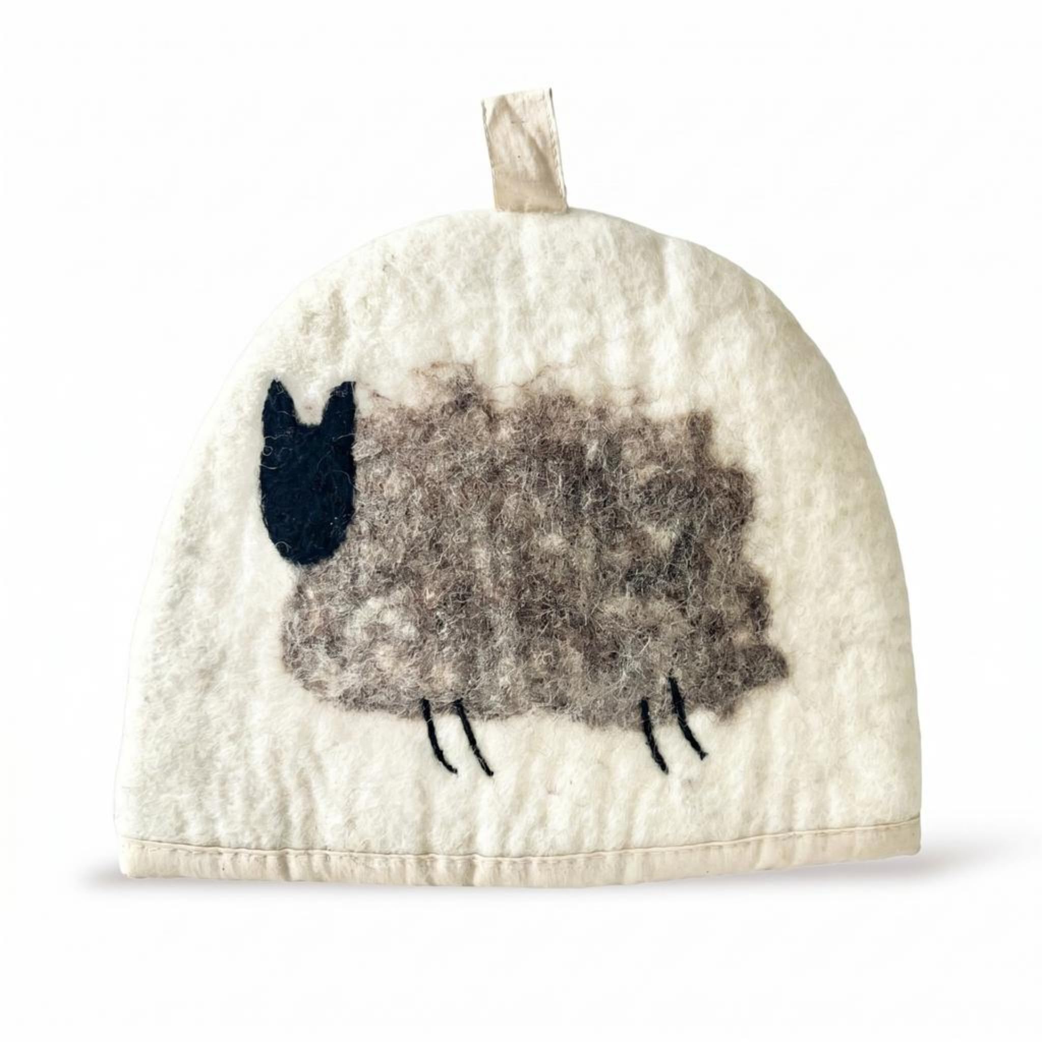 Glaciart One Wool Teapot Cozy Kettle Cover | Dome Shaped Large Tea Cosy, Kettle 