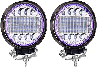 LED Work Light, 27 W, White, Blue, 2 Colors, Rounded, 12 V, 24 V, Universal Car Exterior Light, Auxiliary Light, Mountain Climbing, Night Fishing, Outdoor Work, Construction Sites, Camping, Farm