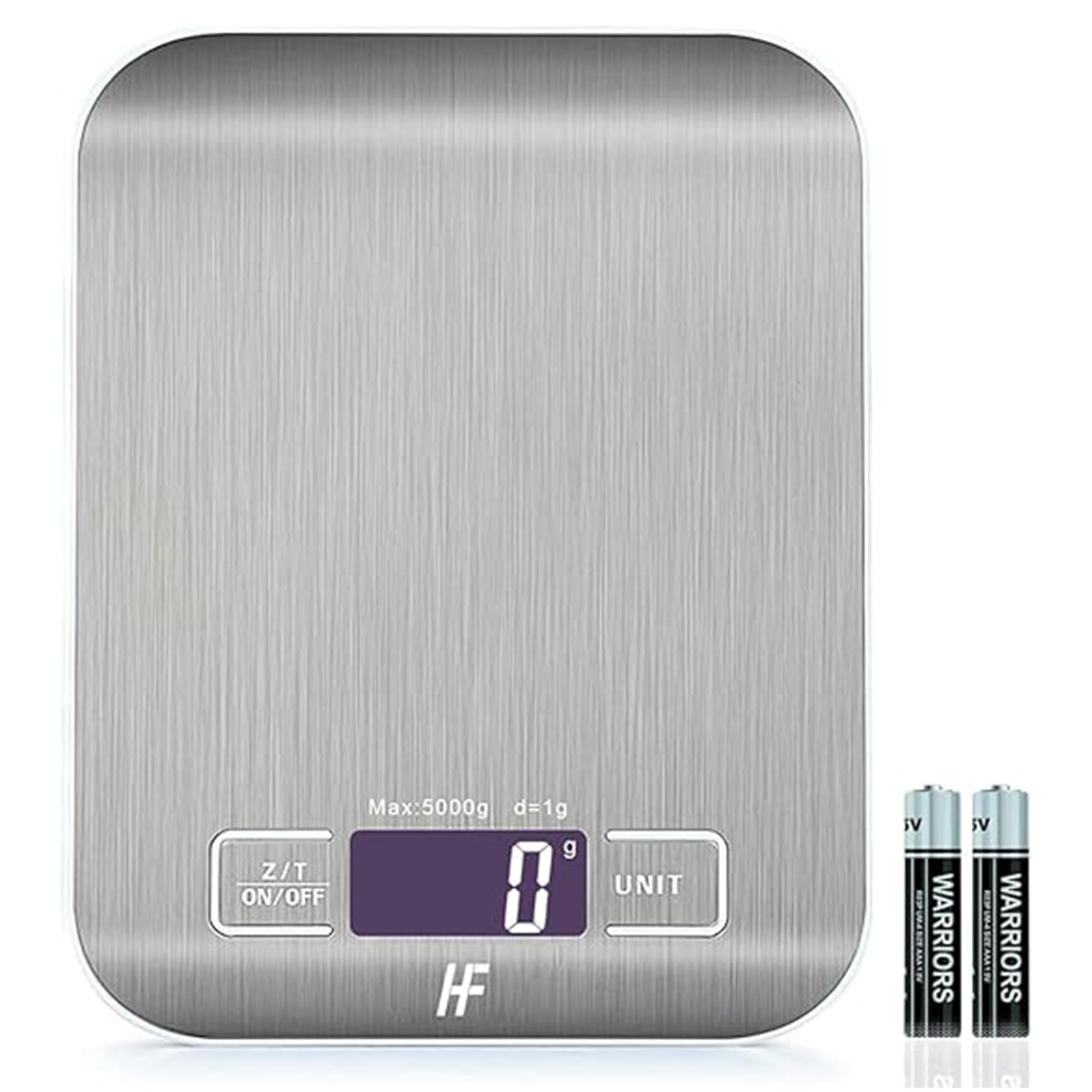 HomeFashion 5kg 1g 11lb Digital Kitchen Scales Food Scale with stainless steel P