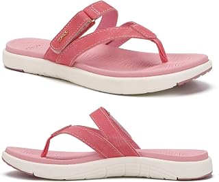 COFACE Flip Flops Women's Fashion Orthopaedic Leather Summer Beach Toe