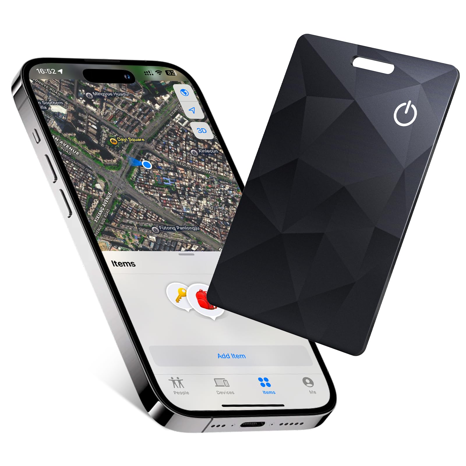 Hauibela Smart Slim Card Wallet Tracker Wireless Rechargeable (iOS Only) | Item 